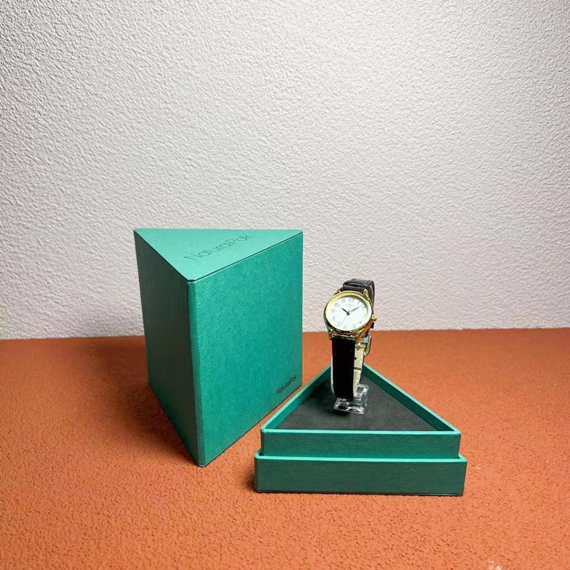 Triangle Watch Display With Acrylic Stand Recessed Base from China